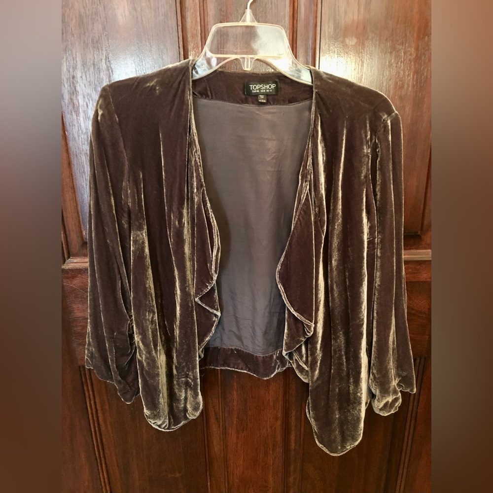 Gorgeous 😍 Vintage Velvet Embroidered Topshop Jacket